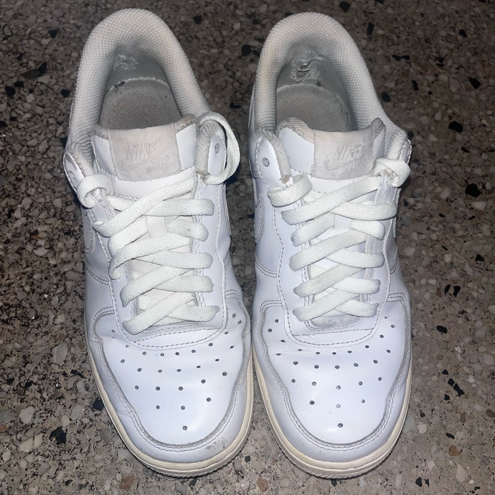 Nike Air Force White Low-Top Leather Sneakers
